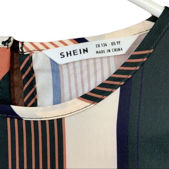 Sz9Y SHEIN Striped Long Sleeve Dress - Picture 4 of 6